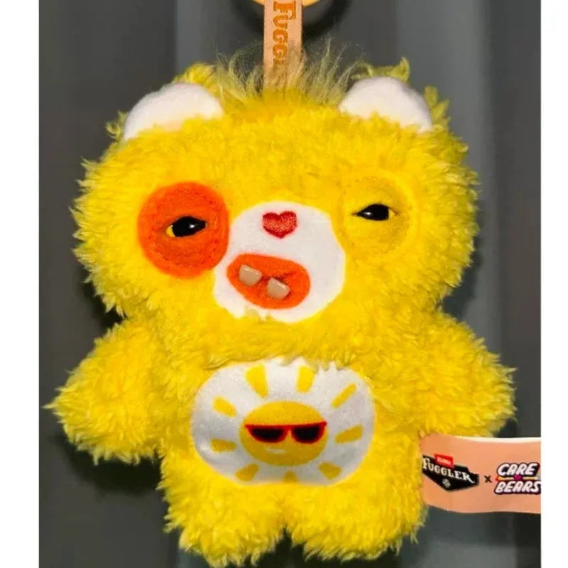 Original Fuggler Care-Bears Series Cute Ugly Teeth Monster Trendy Toys Plush Pendant Funny Trendy Dolls Keychain Gifts Bagged
