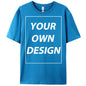 Personalized Custom Print Summer Y2K Team T-Shirt Cotton Casual Loose Short Sleeve Basics Fashion Tee Work Breathable Streetwear