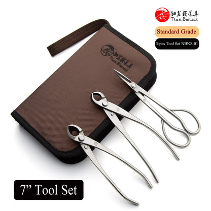 Small Size Standard Grade 3 PCS Bonsai Tool Set (NBKS-01 7' Tool Set)