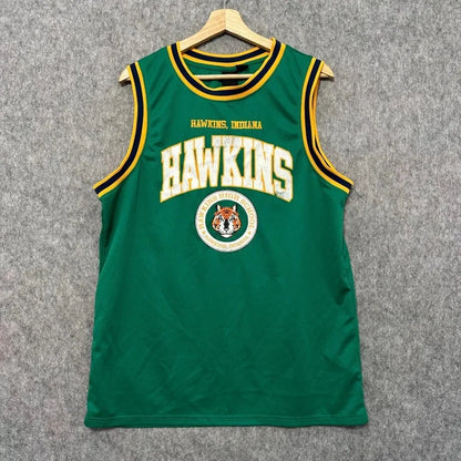 Hawkins Indiana High School Basketball Shirt Men's Tiger Fashion Tank Top