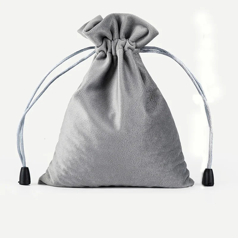 1pcs Gift Cloth Bags with Drawstring New Year Wedding Easter Package Pouches Soft Touching Jewelry Velvet Bag