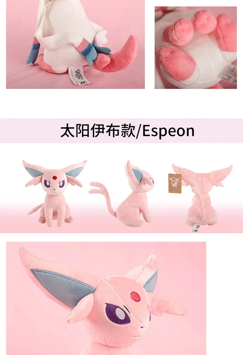 Pokemon Eevee Collection Plush Flareon Vaporeon Stuffed Doll Espeon Umbreon Glaceon Leafeon Sylveon plushies Xmas Gifts For Kids