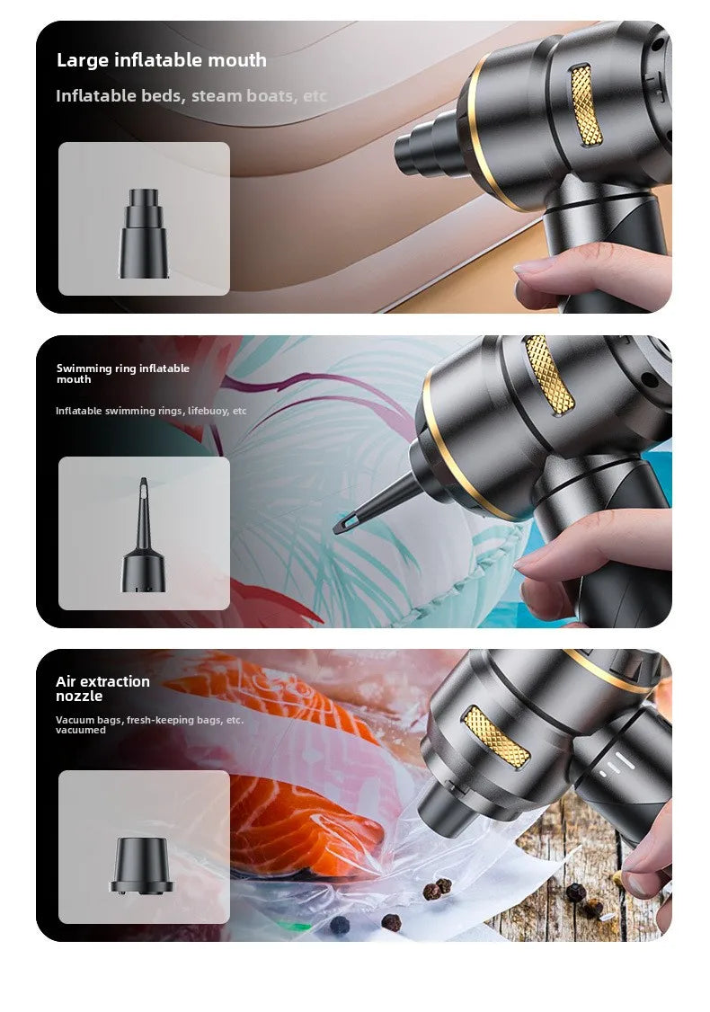 Portable Wireless Handheld Car Vacuum Cleaner Brushless High Power Air Duster Cleaner For Vehicle And Household Appliance