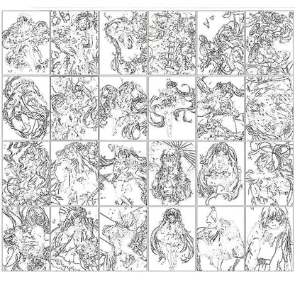 Hatsune Miku Characters Colorful Cartoon Art Book for Drawing and Improving Your Skills