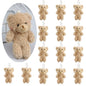 12-500Pcs Mini Teddy Bears Tiny Soft Stuffed Teddy Bear Small Plush Bears Bulk for Birthday Party Decor Favors Bag Keychain