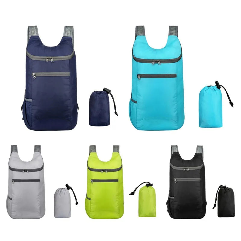 20L Lightweight Waterproof Backpack Portable Folding Backpack Outdoor Bag Ladies Men Travel Hiking Backpack