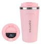 Thermo Cafe Coffee Mug Car Thermos, 380/510ml Leak-Proof Travel Cup for Tea Water Coffee, Double Stainless Steel