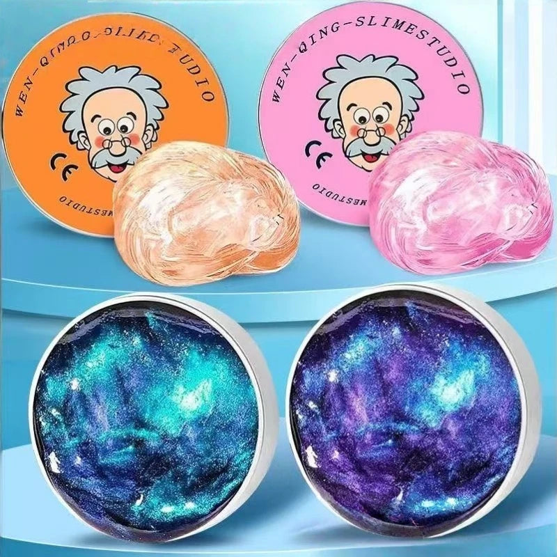 Stress Relief Toys Putty Crystal Vibrant Glass Mud Playdough Reusable Non-Newtonian Fluid Children's Toy Pinchle Birthday Gift