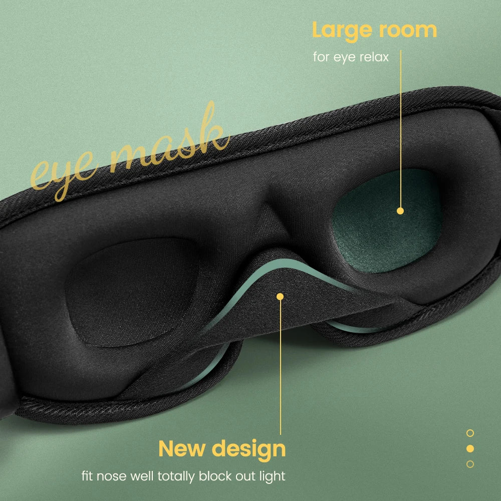 Blocking Light Sleep Eye Mask Soft Padded Travel Shade Cover Rest Relax Sleeping Blindfold Eye Cover Sleep Mask Eyepatch