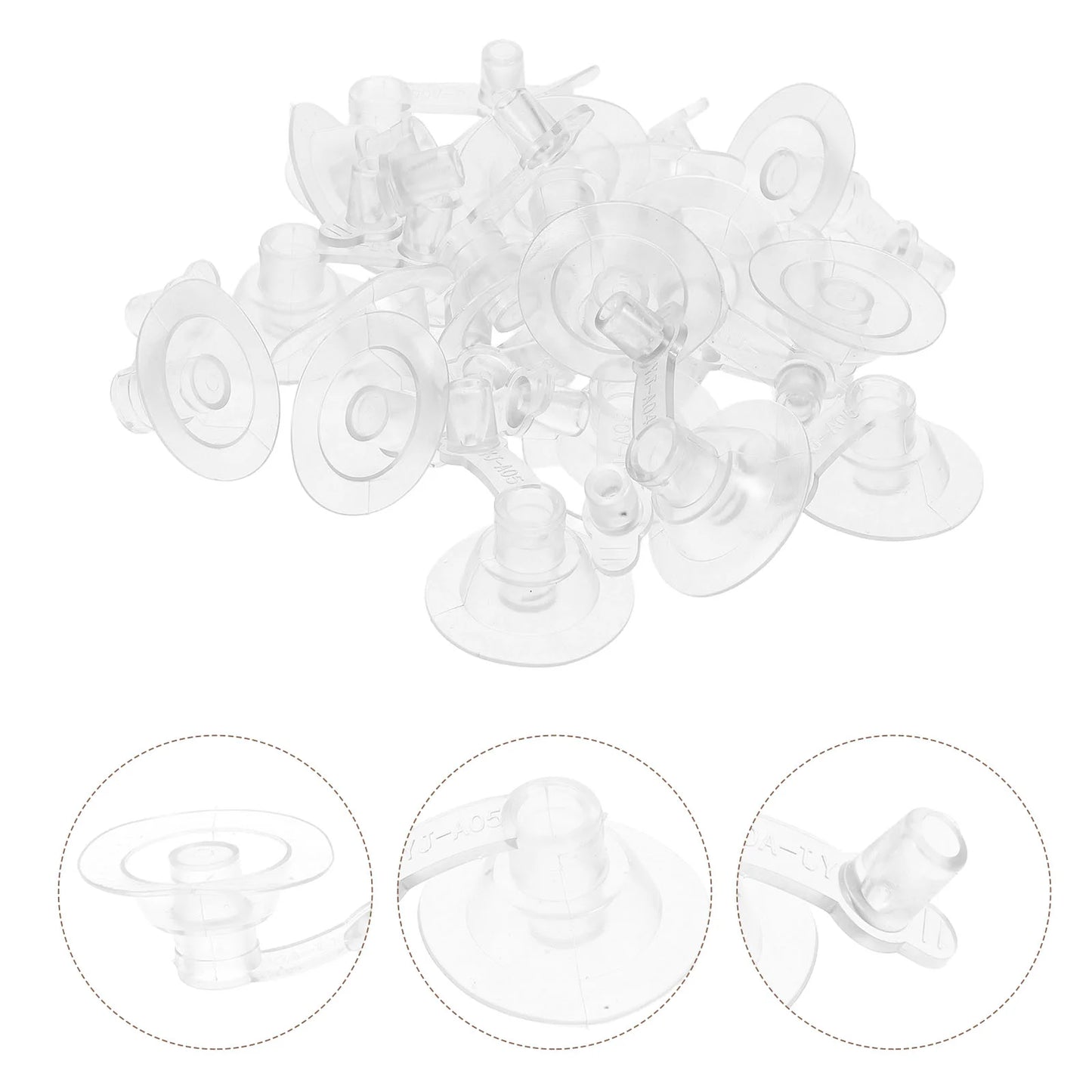 20Pcs Inflatable Toy Nozzles Swimming Ring Valves PVC Air Pillows Boats Mattress Gas Pump Adapters Replacement Inflate Valve Air