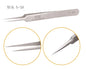 100% brand Stainless Steel anti-static eyelash tweezers superhard Eyelash Extension tool Best Quality Tweezer