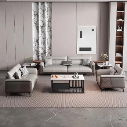 Office Sofa Business Reception Room Meeting Three Single Small Simple Modern Office Sofa Coffee Table Combination