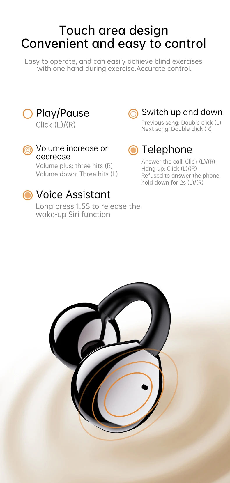 AI Translation Headphones True Wireless Earbuds LED Power Display Earphones with Wireless Charging Case