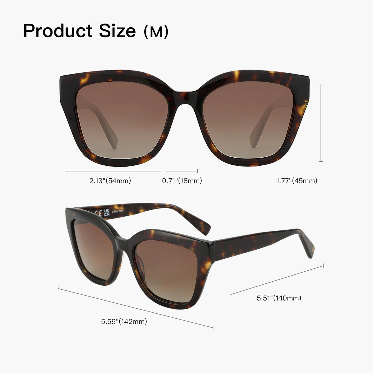 ZENOTTIC 2026 Fashion Butterfly Polarized Sunglasses Women Uv400 Protection Shade High-quality Acetate Ladies Sun Glasses ZS6213