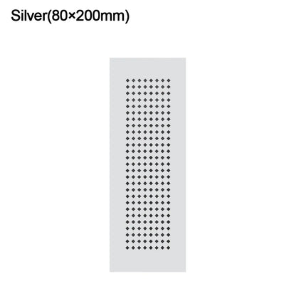 2pcs/set Aluminum Alloy Vents Cover Rectangle 50/80mm Wide Ventilator Grille Cover Breathable Mesh Louver Ventilation Grille