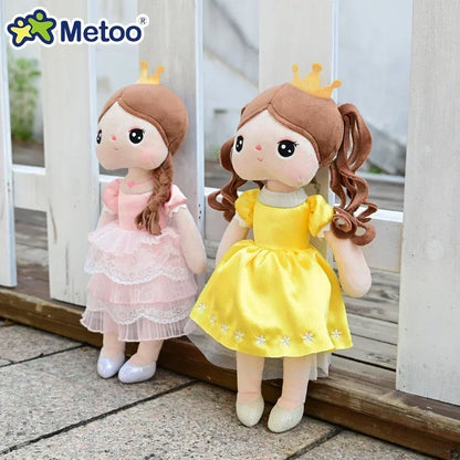 Original 38cm Metoo Angela Dolls Pink Sweet Fairy Tale Princess Cute Toy Beautiful Skirt Dolls Birthday Holiday Gifts For Kids