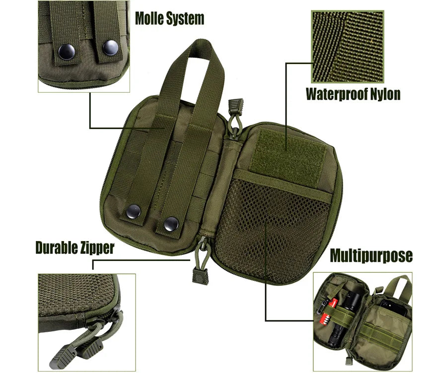 Ophidian  Bags Molle Pouches Gear Waist Bag Men Phone Pouch Camping Hunting Accessories Belt Fanny Pack EDC Pack