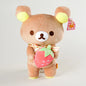 White Rilakkuma Plush Cute Animal Strawberry Cute Bear Stuffed Doll Kuma Plushies Kawaii Room Deocr Toys Xmas Gift for Kids