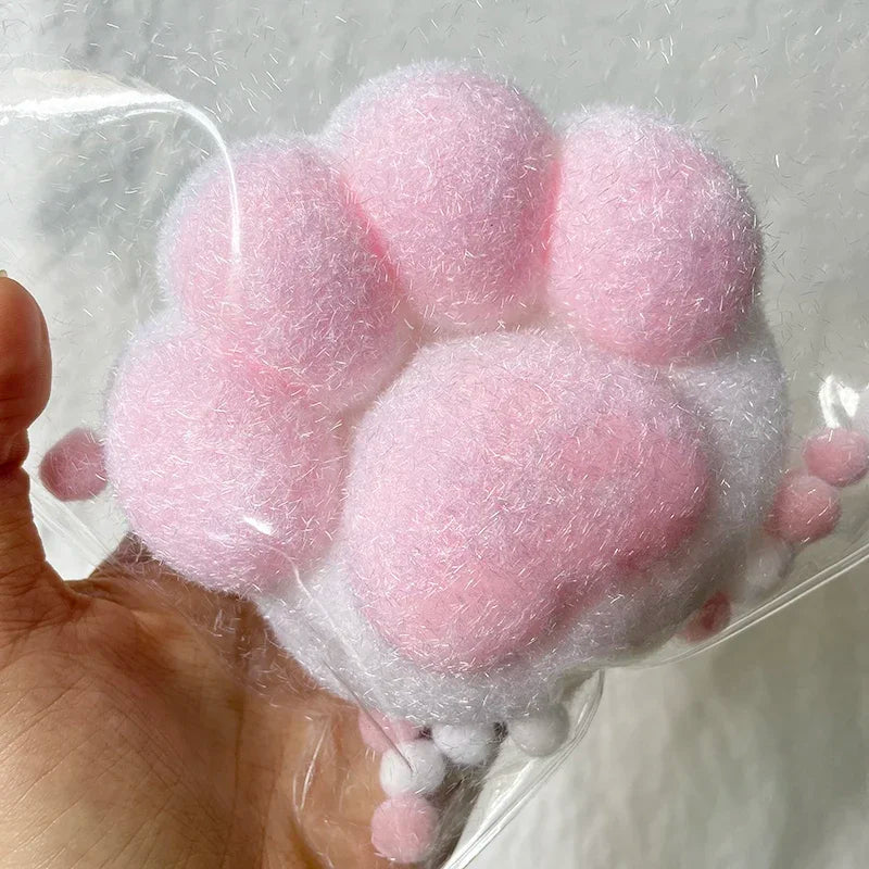 Squeeze Cat Paw Toys Cute Soft Abreact Relief Relax Toys Sticky Decompressing Pinching Cat Paw Stress Relief Squishy Toy Gift