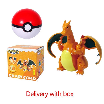 Pokemon Figure Pokeball Poke Ball Venusaur Charizard Gyarados Pikachu Mewtwo Gengar Blastoise Mew Eevee Box Elf for Kid Toy Gift