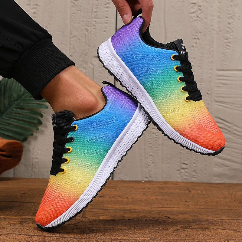 Men's Colorful Trendy Shoes Fashionable Luxurious Design Lightweight Breathable Comfortable Durable Mesh Training Sports Shoes