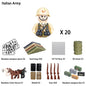 WWII Infantry Military Soldier War National Army Mini Gun armament Models Building Blocks Building Blocks Toys for Kids