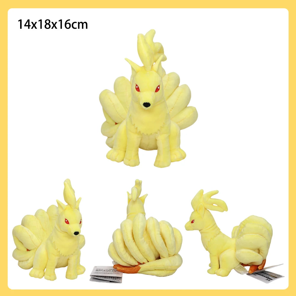 Alolan Ninetales Vulpix Pokemon Plush Toy Eevee Raichu Gardevoir Gallade Lapras Anime Game Role Soft Stuffed Peluche Dolls Gifts