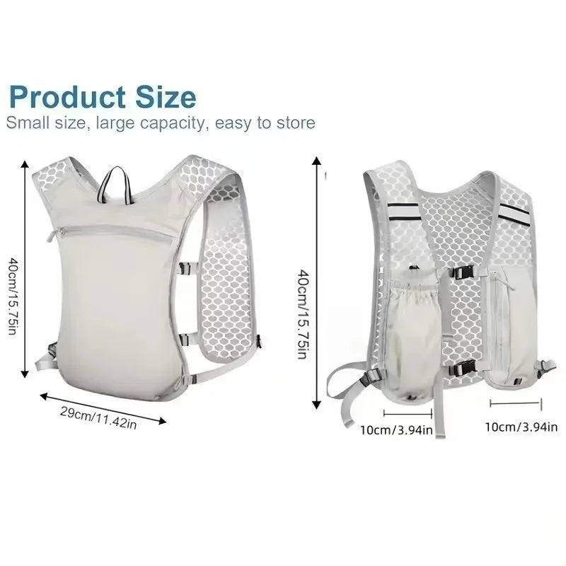 Lightweight Hydration Backpack for Outdoor Sports - Ergonomic Water Holder for Running, Cycling, Walking and Kayaking