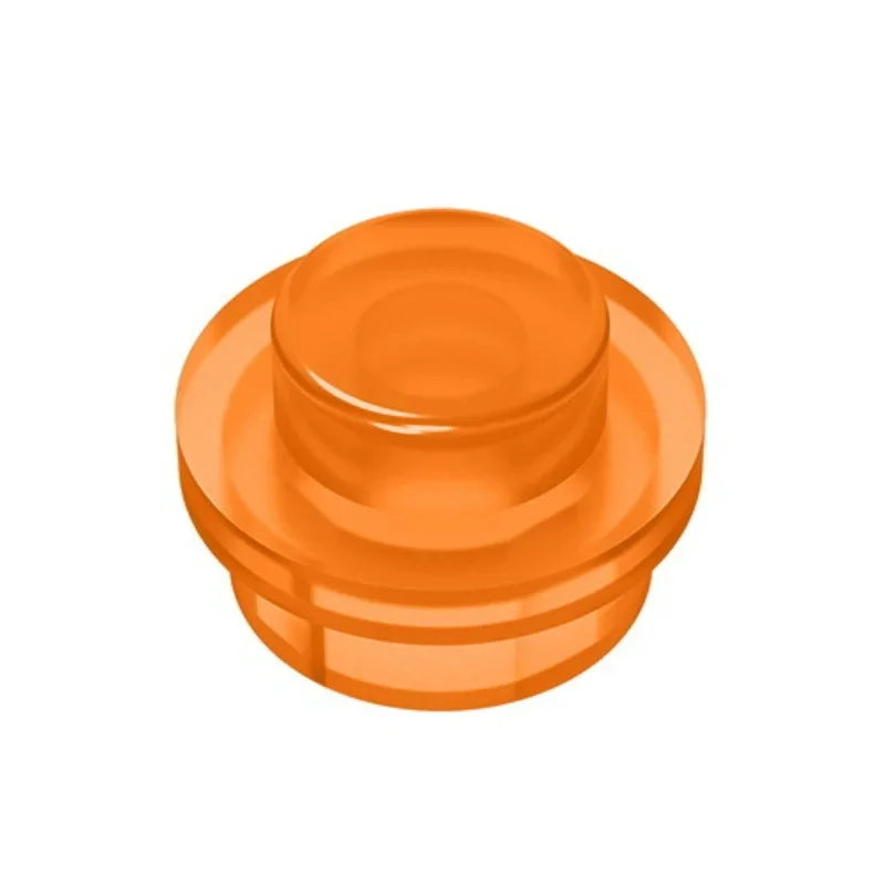 100PCS PLATE 1X1 ROUND Compatible With 4073 Round & Angles MOC Self-Locking Bricks Building Blocks Toys Accessories