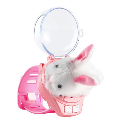 Children RC Car Mini Watch Toys With LED Lights 2.4GHz RC Car Toy Watch Rabbit Crab Racing Toys RC Car Girls Boys Birthday Gift