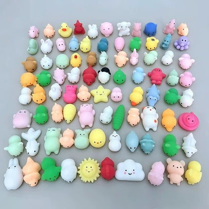5-50PCS For  Party Gift Squishy Toy Cute Animal Antistress Ball Squeeze Mochi Rising Toys Abreact Soft Sticky Stress Relief