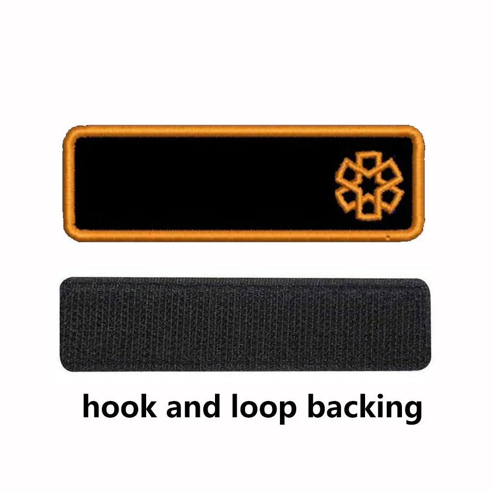 Customized united hatzala name patch Hook & Loop Backing Embroidery Military Badge