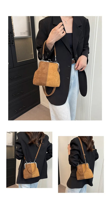 New Vintage Style Women Handbag Fashionable Navy Blue Designer Shoulder Bag Versatile Lady‘s Denim Purses Crossbody Bags