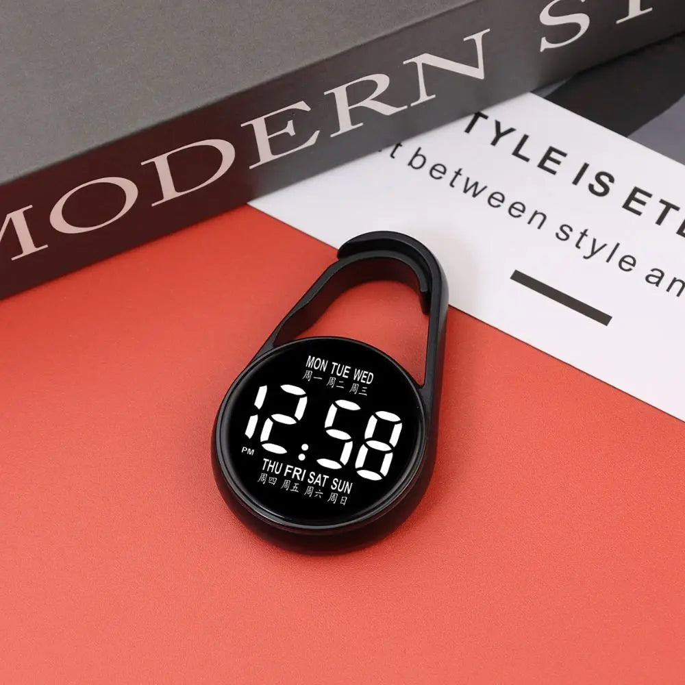 LED Electronic Hanging Watch Portable Digital Display Pocket Watch Pocket Style Waterproof Luminous Pocket Watch