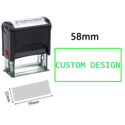 Custom Self-Inking Stamp DIY Rubber Stamp Kit Custom LOGO Personalized Self Inking Business Address Name Number Letter Printing