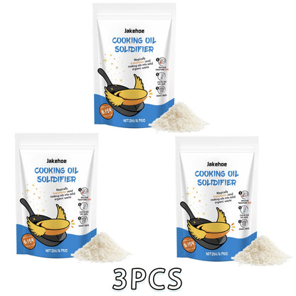 Cooking Oil Solidifier Powder Hot Grease Hardener For Used Fryer Oil Waste Vegetable Lard Eco Friendly Kitchen Cleaning Tool