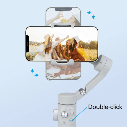 FeiyuTech VB4 Face Tracking Cell Phone Gimbal Stabilizer for Vlogging iPhone 17 Pro Max Samsung Galaxy, Built-in Selfie Stick