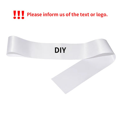 Diy Custom Personality Satin Sash Writen As You Want Wedding Bridal Shower Team Bride Tribe Satin Sash Bachelorette Party Decor