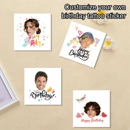 Custom Temporary Tattoo Stickers, Personalized Photo Tattoo Stickers, Personalized Image Tattoo Stickers.