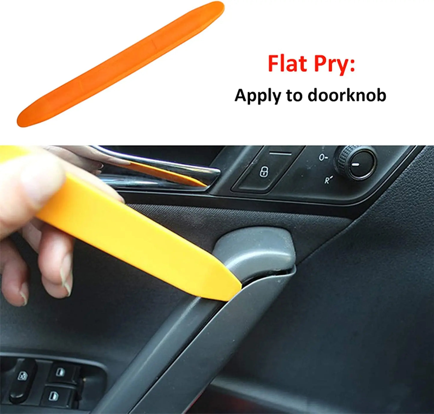 4Pcs Car Audio Disassembly Tool Plastic Pry Bar Door Panel Disassembly Pry Panel Interior Clip Rocker Crowbar