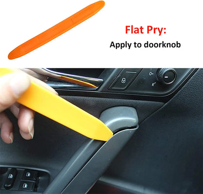 4Pcs Car Audio Disassembly Tool Plastic Pry Bar Door Panel Disassembly Pry Panel Interior Clip Rocker Crowbar