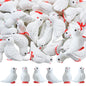 5/10 Pcs Mini Resin Doves Miniatures, Bulk Birds Pigeon Figurines for Micro Landscape Fairy Garden DIY Craft Ornament  Accessory