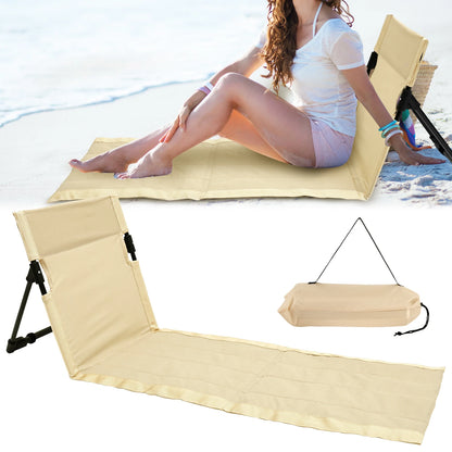 Portable Foldable Camping Chair Oxford Cloth Outdoor Lazy Backrest Chair for Picnic Garden Park Travel