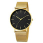Ultra-thin Fashion Watch Women Luxury Metal Mesh Belt Ladies Quartz Wristwatches Minimalist Elegant Woman Watches reloj mujer