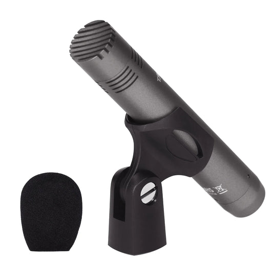 TAKSTAR CM-60 Professional Condenser Microphone XLR Cardioid Mic 48V Phantom Power Supply for Studio Recording Broadcasting Mic