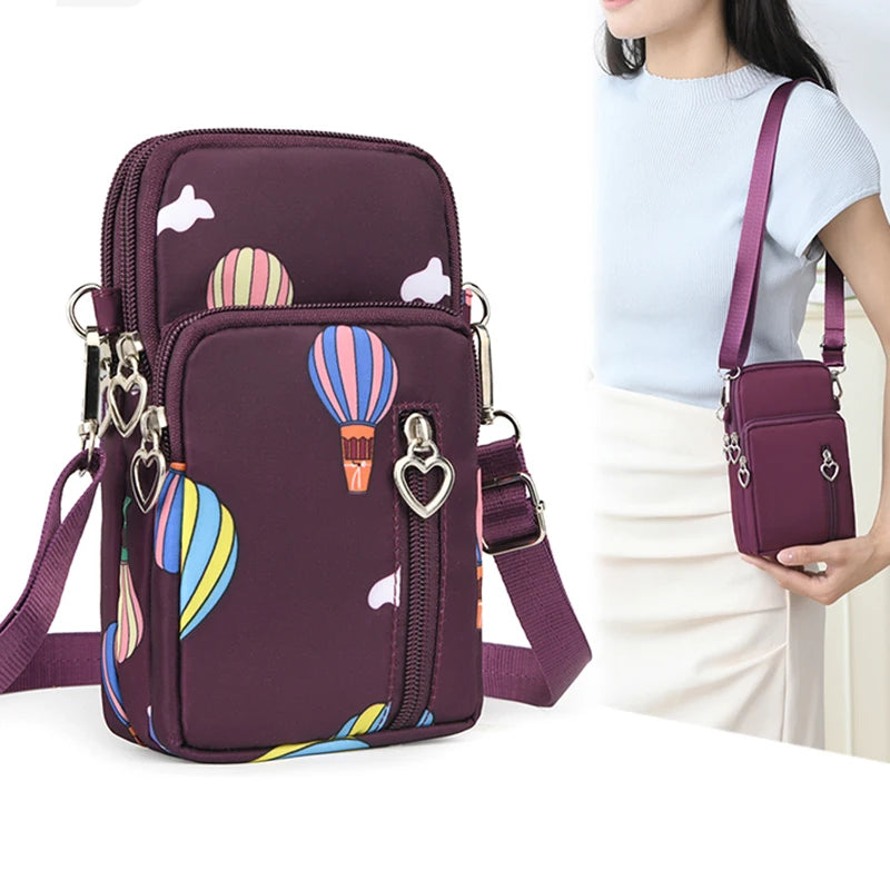 New Korean-style mobile phone bag, crossbody bag, mobile phone pouch, crossbody purse, vertical style small bag