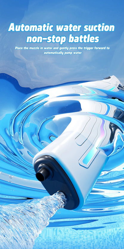 2026 New Pulse Electric Water Gun Fully Automatic Large Capacity Continuous Shooting Children's Beach Water Gun Party Toy