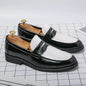 Classic Formal Leather Shoes Men Retro Casual Business Shoes Men Slip On Social Men's Dress Shoes Leather Loafers Male