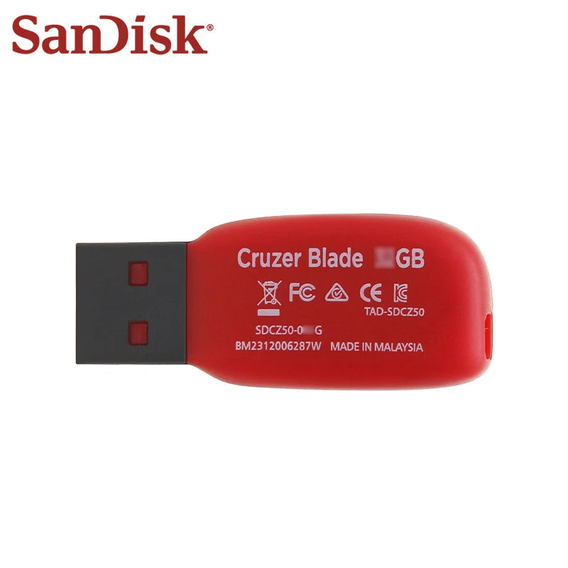 SanDisk USB Flash Drive 128GB 16GB 32GB 64GB Original HIgh Speed Pen Drive Flash Memory Stick USB2.0 U disk for PC USB Pendrive
