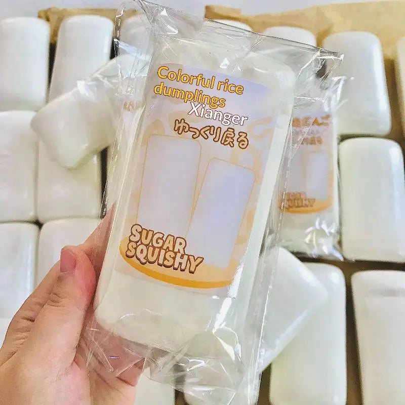 1Pcs Simulation Yogurt Cake Bread Squeeze Toy Rice Cake Slow Rebound Squishy Toy Stress Relief Squeeze Toy For Kids Adults